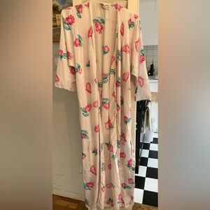 Neiman Marcus White and Blue Kimono